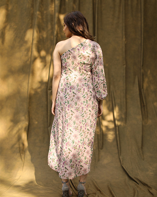 Peony One Shoulder Dress – BumpLoving